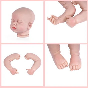 RBG Lėlės Reborn Rinkinio 20 Cm Dažytos Reborn Baby Vinilo KitLoulou Nebaigtų Lėlės Dalys 