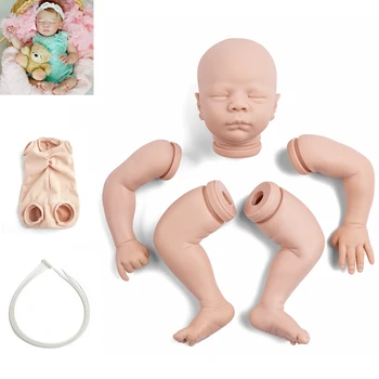 Reborn Baby Vinilo Lėlės Rinkinys 19.5 Cm Dominykas Miega Unpainted Nebaigtų Lėlės Dalys 