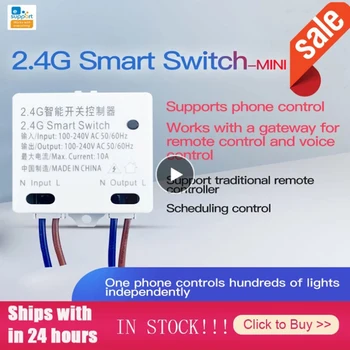 RM 2.4 G Kontroliuojamos Smart Switch Keitimo Modulis Smart Šviesos Bluetooth Protokolą EWeLink APP Nuotolinio Valdymo No Wifi PAGRINDINIO-2.4 G