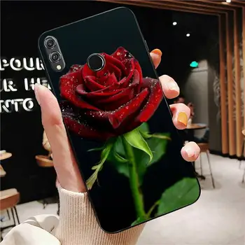 Ryškiai Raudonos Rožės, Gėlės Telefoną Atveju Huawei Honor 7A 8X 9 10 20lite 10i 20i 7C 8C, 5A, 8A Garbė Žaisti 9X pro Mate 20 lite