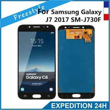 Samsung Galaxy J7 2017 J730 Pro LCD Ekranas, atsarginės Dalys, AAA +++ 5.5 