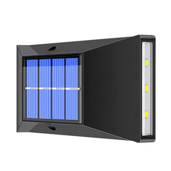 Saulės Sienos Šviesos diodų (LED) Sodo Lempos, Dekoratyvinės Tvoros, Šviesos, Lauko Vandeniui Saulės energija Varomas Lempos Šviesą Srityje Kieme Gatvių Apšvietimas