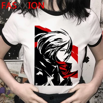 Shingeki No Kyojin Ataka Titan T-shirt Moterims, Grafinis Harajuku Streetwear Marškinėliai Mielas Anime Marškinėlius Kawaii Viršuje Tees Moteris