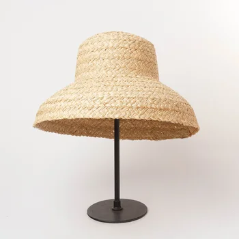 Skrybėlių iš šiaudelių nuo paplūdimio apsauga nuo saulės, lauko Šiaudų skrybėlę