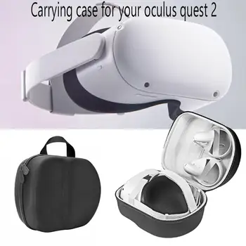 Sunku EVA dėklą Už Oculus Quest 1/2 VR laisvų Rankų įranga Kelionių Saugojimo Krepšys Apsaugos Laikymo Dėžutė Oculus Quest2 VR Accessories