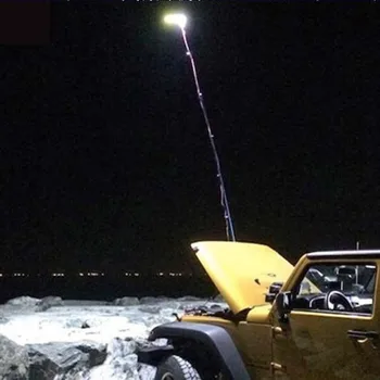 Teleskopinis Cob Lazdele Led Žvejybos Lauko Kempingas Žibintų Dc12v 48w Paplūdimio Šviesos Lempos Pėsčiųjų Grilis 3 Lygių Reguliuojamas Ryškumas 32#m
