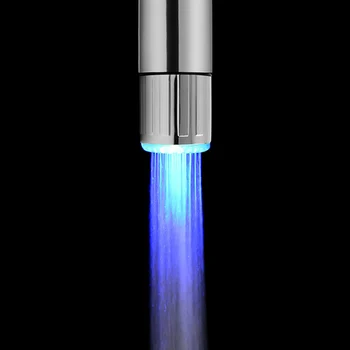 Temperatūros Jutiklis 3 Spalvų RGB LED Šviesos, Vandens Maišytuvas Švyti Dušo Stream Bakstelėkite Virtuvės Reikmenys, Namų Dekoravimo, Lašas Laivybos