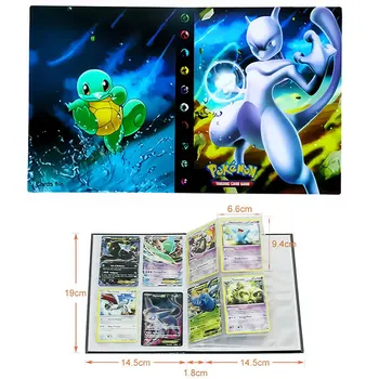 TOMY 240pcs Albumą Pokemon Mewtwo Korteles Knygos Vaikams Anime Žaidimo Kortelės Kolektoriaus Laikiklis Rišiklio Geriausia Pardavimo Katalogą Pakrautas Sąrašą Žaislas