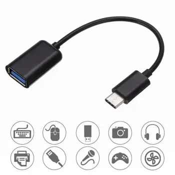USB 2.0 yra C Tipo Male Į USB 2.0 Moterų OTG Duomenų Laido Adapterio Tipas-C OTG Adapterio Kabelis, Skirtas Sansumg Xiaomi Andriod Ipad Lentelė