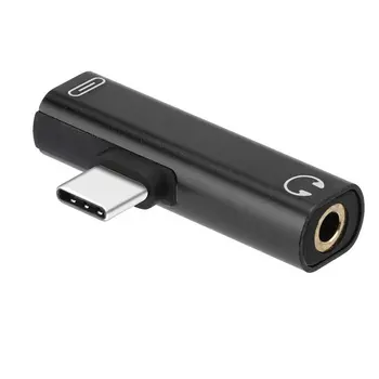 USB Tipas-C-3.5 mm Lizdas AUX Ausinių Audio Splitter Konverteris Adapterio Kabelį Didelis Greitis, Aux-Garso Kabelis, 3.5 Ausinių