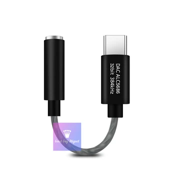 USB Tipo C iki 3,5 mm Ausinių Lizdas VPK Adapteris 32bit 384KHz 