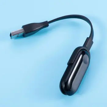 USB Įkrovimo Kabelis Adapteris Mi Juosta Stalinis Įkroviklis Pakeisti Xiaomi Miband 3 Smart Apyrankę TPE Soft Line Patvarumo Ilgai