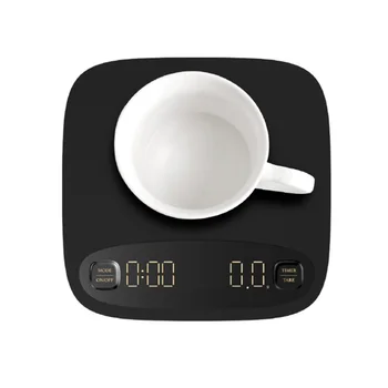 USB Įkrovimo Kavos Masto su Laikmačiu 2KG/0,1 g Tikslumo Elektroninės Virtuvė Masto Vandeniui Skaitmeninės Skalės Namų Maisto Masto