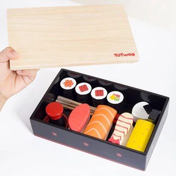 Vaikai Suši Atrankos Pjovimo Maisto Nustatyti Japonų Suši Modelis Apsimesti Žaisti Žaislai