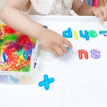 Vaivorykštė Raidžių Rašybos Žodžių Šviesos Perdavimo Žaislai, Anglų Raidės Žodžio Rašybos Praktika, Vaikai Montessori Švietimo Žaislai