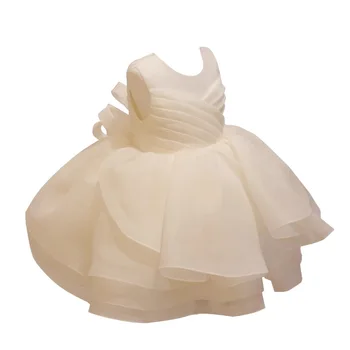 Vasaros Didelis Lankas Baby Girl Dress 1-ojo Gimtadienio, Vestuvių Suknelė Mergina Rūmuose Princesė Vakaro Suknelės Vaikas Krikšto Drabužiai