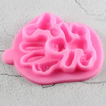 Velykų Triušis Silikono Formos 3D Gyvūnų Velykinis Morkų Keksas Topper Minkštas Tortas Dekoravimo Priemonės, Saldainiai, Šokoladas Gumpaste Liejimo formos