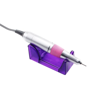 Violetinė Plastiko Elektros Nagų Amatų Gręžimo Bitų Failo Manikiūro Mašina Rašiklio Laikiklis Stovėti Nails Art