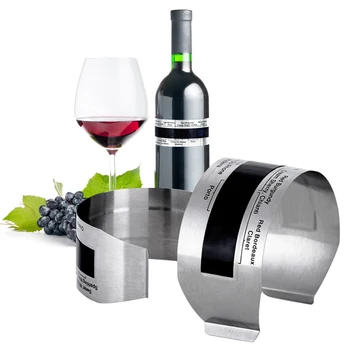 Vyno Apykaklės Termometras Protingas Vyno Butelis Snap Termometras LCD Ekranas Įrašą Šampano Apyrankę Termometras Baro Gėrimų Įrankis