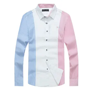 Vyriški ilgomis rankovėmis marškinėliai prekės ženklo dizainas medvilnės Harmont blaine ' as dryžuotas marškinėliai Vyrų camisa palaidinė marškinėliai masculina homme vyrų viršūnės