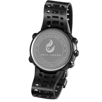 Vyriški Žiūrėti Kietas Sporto laikrodis LED Skaitmeninis Akrilo Dial Silikono Dirželis 50M atsparumas Vandeniui Laikrodis Relogio Masculino Reloj Hombre