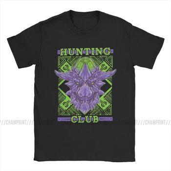 Vyrų Medžioklės Klubo Brachydios Monster Hunter Pasaulio Marškinėliai Rathian Dragon MHW Žaidimas Medvilnės trumpomis Rankovėmis Trišakius Dovanų Idėja T-Shirt