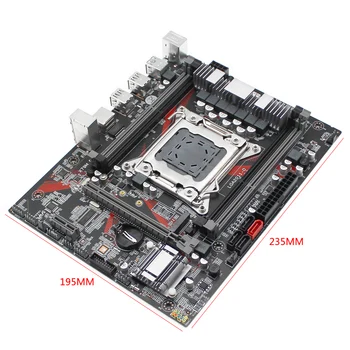 X79 darbastalio plokštė LGA 2011 rinkinys rinkinį su Xeon E5 2620 procesoriaus 8GB(2*4 GB) DDR3 ECC RAM M-ATX M. 2 NVME SSD X79M PLIUS