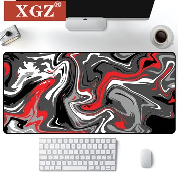 XGZ Juoda Dideli Guma Pelės Mygtukai 400X900, 300X800 Kompiuterio Stalas Kilimėlis Asmeninį Audinio Meno neslidus Lentelė