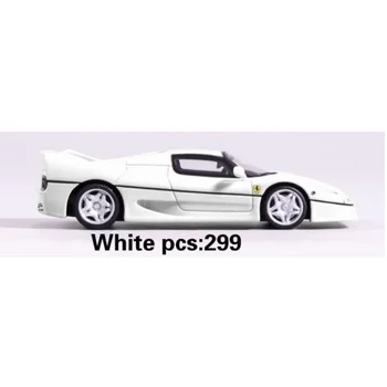 YM Modelis 1:64 F50 Raudona /geltona/balta Dervos Modelio Automobilių