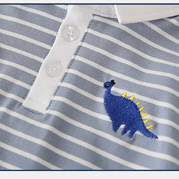 Yocute Vaikų Long Sleeve T-shirt 2021 Naujų korėjos Vaikų Medvilnės Atsitiktinis Berniukų Viršuje Pavasarį, Rudenį Kūdikių Juostele Mados Drabužiai