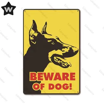 Įspėjimas Metalo Pasirašyti Saugokitės Šunų Skardos Atsargiai Šuo Metalo Plakatas Derliaus Siena Lipdukas Alavo Apnašas Sodo Durų Įspėjamasis Ženklas