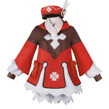 Žaidimas Genshin Poveikio Klee Cosplay Kostiumai, Perukai Bžūp Anime Drabužiai, Helovyno Kostiumai Vaikams