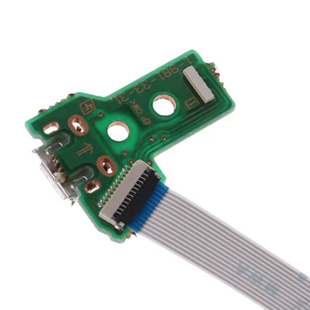 Žaidimų Priedų Pakeitimo USB Įkrovimo lizdas Valdybos JDS-040 PS4 Valdiklis Su 12Pin Flex Kabelis dropshipping